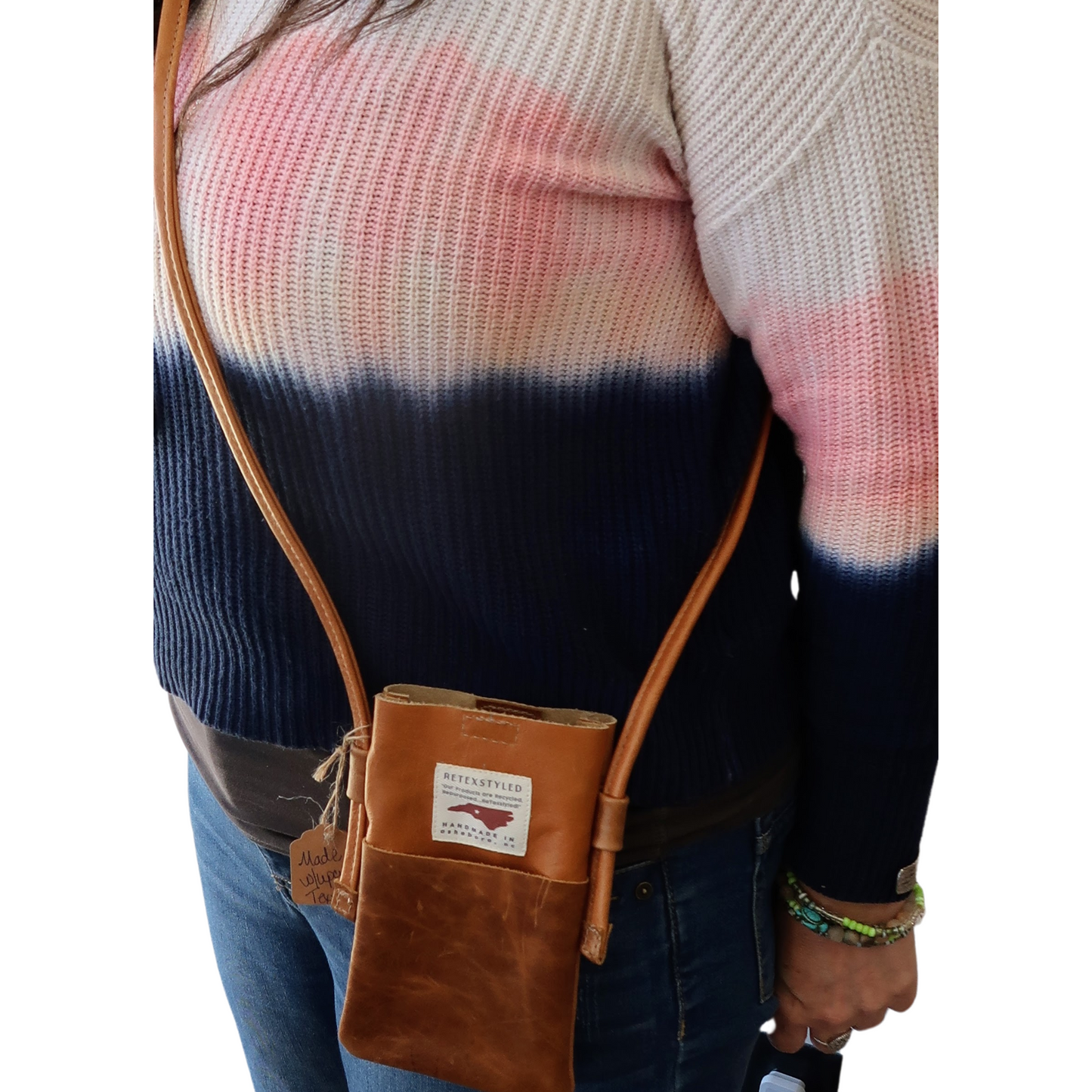 Upcycled Leather Phone Case