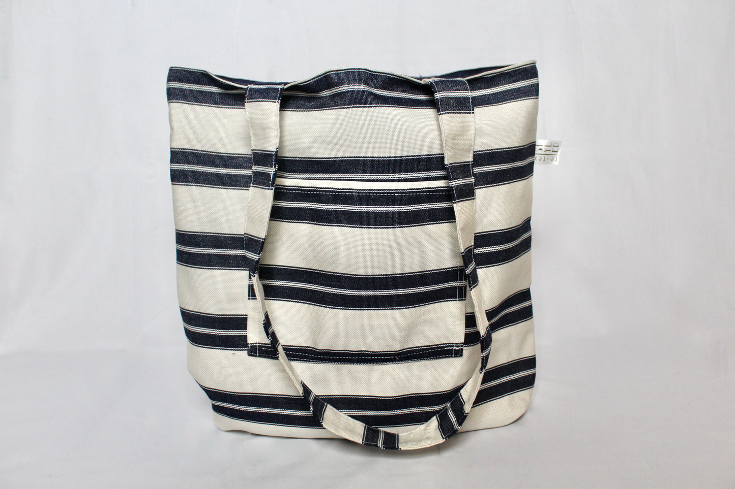 Navy Striped Nautical Everyday Tote
