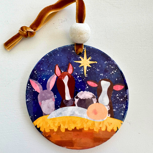 Christmas Ornament - Nativity Animals