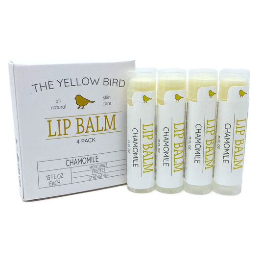 All Natural Lip Balm Chamomile 4 - Pack